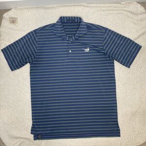 Turtleson Men’s Striped Performance Polo: Size Large